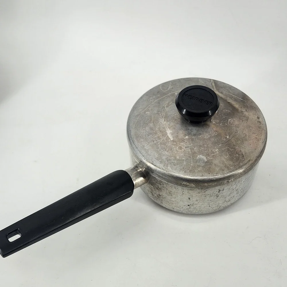 Vintage Farberware Wear Ever Cookware Lot Sauce Pans Skillet Lids Mixed Set